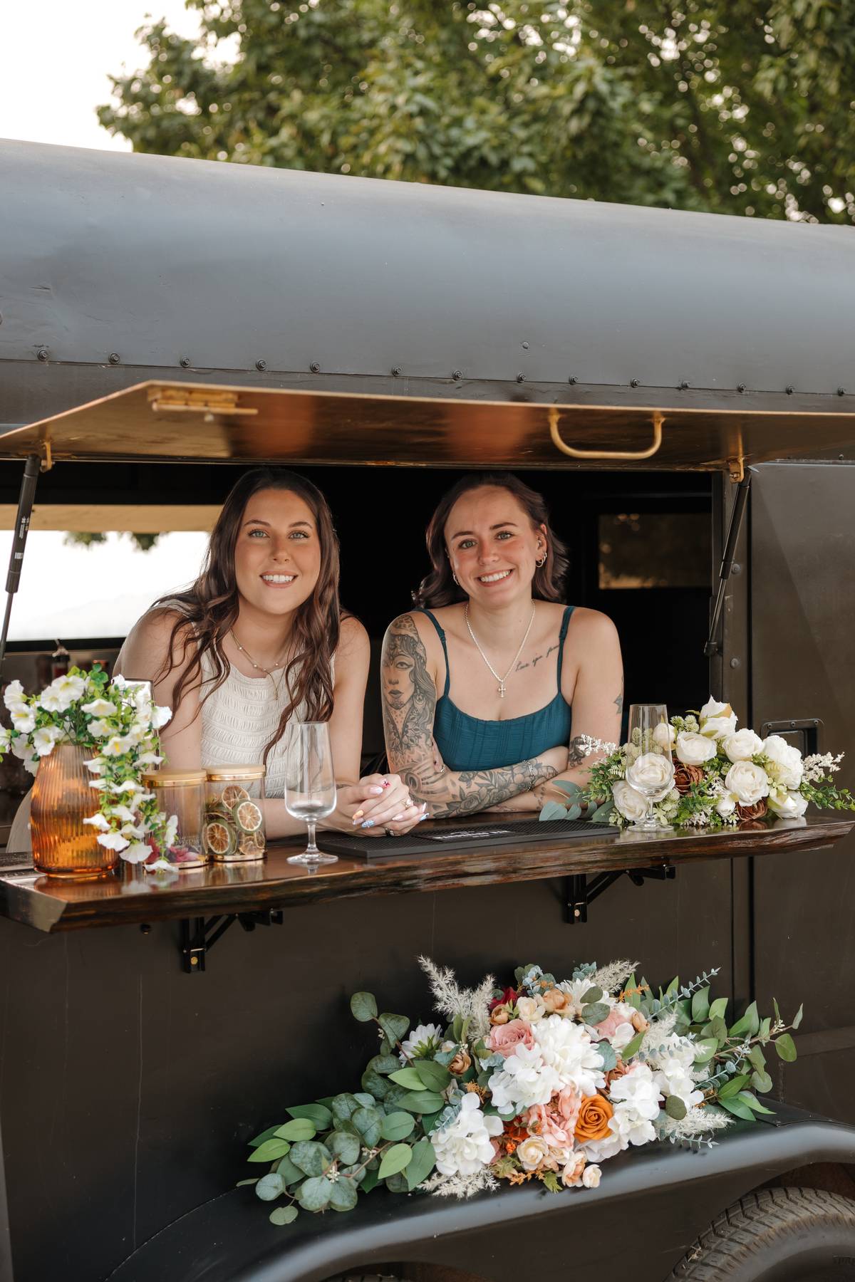 Wedding moment at The Wandering Bar