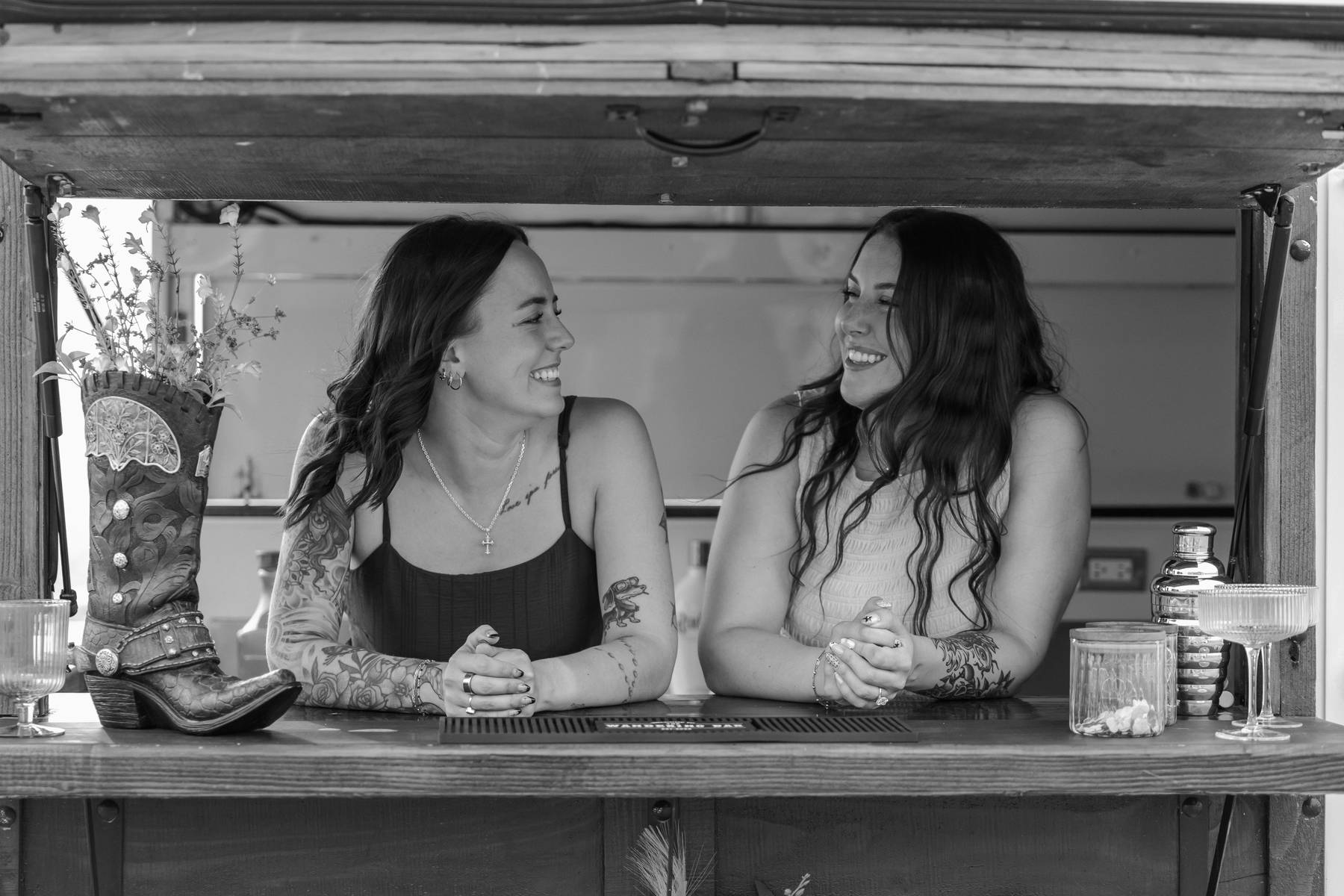 Wedding moment at The Wandering Bar